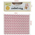 thumbnail image 3 of 50Pcs Floral Printed Baking Wax Pad Paper 10x8 inch Waterproof Food Sheets for Hamburger Fries and Confectionery Packaging, 3 of 4