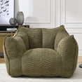thumbnail image 6 of Newest Heavy-Duty Chenille Bean Bag Chair - 2-Person High-Density Foam & Portable Design for Family Entertainment, 6 of 10