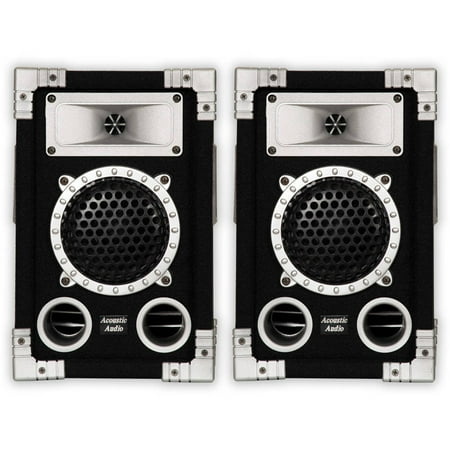 Acoustic Audio GX-350 PA Karaoke DJ Speakers, 1000W, 2 Way,