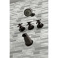 thumbnail image 4 of Kingston Brass KBX8135DX Concord Three-Handle Tub and Shower Faucet, Oil Rubbed Bronze, 4 of 5