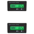 thumbnail image 2 of Riwesomey Indicador de nivel de carga de de coche, medidor de voltímetro LCD de y ácido de litio de 12V-48V, analizador indicador de capacidad Type2 NO2, 2 of 6