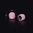thumbnail image 3 of Valve Stem Caps, 4 Pack Handmade Crystal Rhinestone Universal Car Tire Valve Caps Chrome,Attractive Dustproof Bling Car Accessories(Pink), 3 of 7