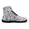 thumbnail image 4 of Womens High Top Sneakers PU Leather Running Shoes Non Slip Walking Athletic Tennis Shoes for Women Ankle Boots, 4 of 9