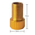 thumbnail image 3 of Convertidor de válvula de bicicleta MTB, adaptador de válvula Presta a Schrader (dorado), 3 of 6