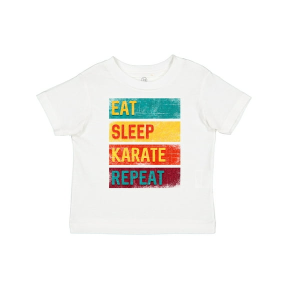 Inktastic Eat Sleep Karate Repeat Boys or Girls Toddler T-Shirt