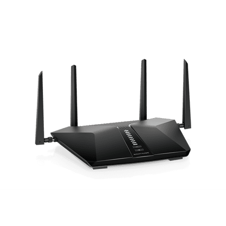 Pre-Owned Netgear RAX42-100NAS Nighthawk AX4200 WiFi 6 Router, Black