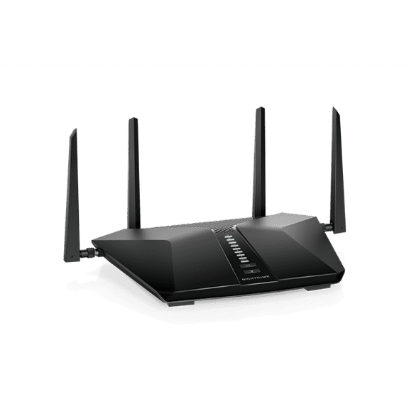 Pre-Owned Netgear RAX42-100NAS Nighthawk AX4200 WiFi 6 Router, Black