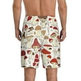 thumbnail image 4 of Lsque Cartoon Mushrooms Mens Sleep Pajama Shorts,Short Pajama Pants, Cotton Ultra-Soft Knit-4X-Large, 4 of 9