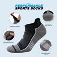 thumbnail image 6 of Lohol Mens Ankle Running Socks, Athletic Cushioned Low Cut Moisture Wicking Cotton Short Sports Socks, 6 Pairs, 6 of 8