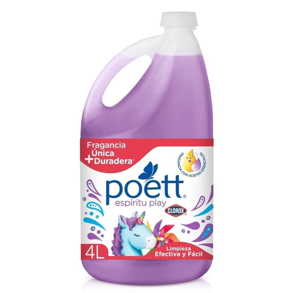 Limpiador Multiusos Aromatizante Poett Espiritu Play 4 L