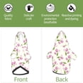 thumbnail image 6 of Fotbe Tulips Flowers Print Small Dog Sweater Hoodies Pet Grey Hooded Soft Fleece Sweatshirts with Pocket Fall Winter Puppy Cat Sweaters Warm Clothes-X-Large, 6 of 7