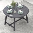 thumbnail image 3 of Wood Dining Table Round Extendable Dining Table for Dining Room (Gray) WQ-756, 3 of 9