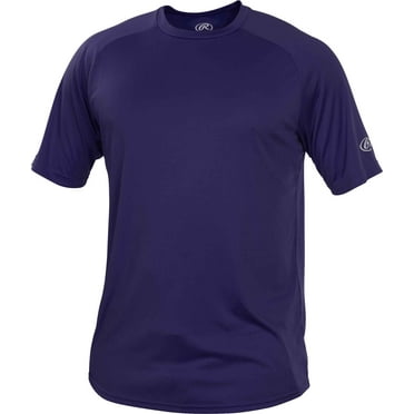 Rawlings Adult Crew Neck Tech Tee | Purple | LRG