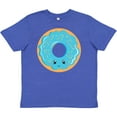 thumbnail image 3 of Inktastic Blue Donut Youth T-Shirt, 3 of 5