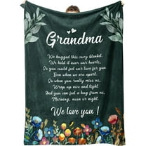 Blanket Gifts for Grandma, Grandma Birthday Gifts, Mother''s Day Present for Grandma from Granddaughter, Grandchildren, We Love You Cozy Throw Blankets 50" x 60"