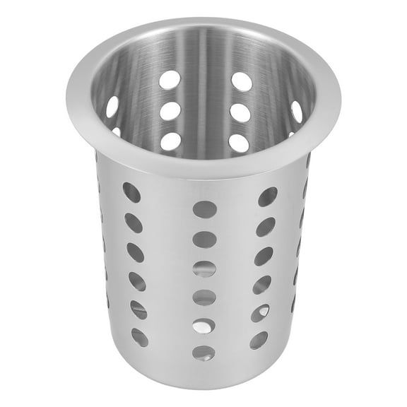 Kitchen Utensil Holder Cutlery Dish Drainers for Counter Lid Organizer Silver