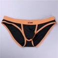 thumbnail image 5 of KHONTS Men's Soft Underwear Low Rise Brief Underpants U Convex Pouch Space Module Funny Lingerie Black XL, 5 of 5