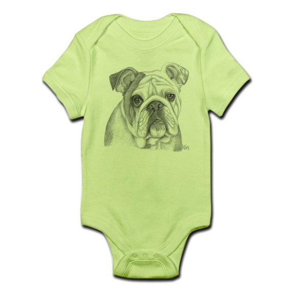 CafePress - English Bulldog Infant Bodysuit - Baby Light Bodysuit