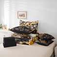 thumbnail image 6 of Castle Fairy Female Men Animal Cheetah Print Twin Bedding Sets 7-Piece,Vintage Aesthetic Bedding Comforter Set Microfiber,Abstract Retro Breathable Sheet Sets,Lightweight Room Decor,Reversible, 6 of 8