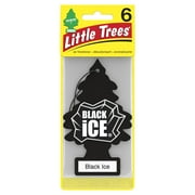 LITTLE TREES air freshener Black Ice 6-Pack