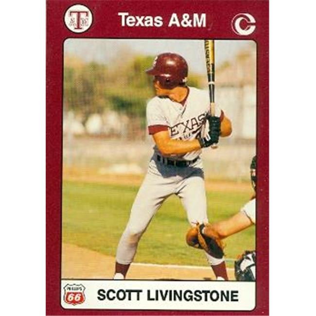 Scott Livingstone Baseball Card (Texas A&M) 1991 Collegiate Collection ...