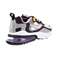 thumbnail image 3 of Nike Air Max 270 React Big Kids' Shoes Particle Grey-Arctic Pink-Sulfur bq0103-017, 3 of 6
