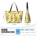 thumbnail image 4 of Disketp Garden Honeybee Gnomes Bolsa de Playa de Gran Capacidad, Bolso Impermeable y a Prueba de Arena para Mujer, Ideal para Playa, Piscina y Natación, 4 of 7