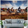 thumbnail image 4 of Orinice Motorcycles Racers Tapestry Cool Motocross Rider, Motocross Motorcycle Racing Sport Decorations Wall Hanging Motorbike Wall Art Hippie Home Decor for Bedroom Living Room Dorm 40x30inch, 4 of 6