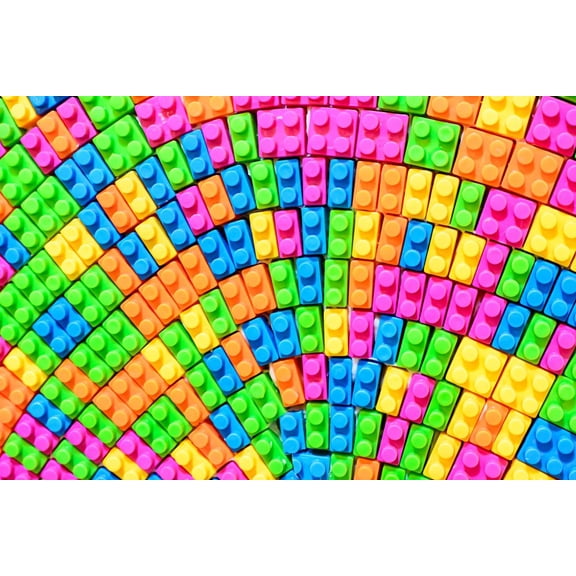 Building Blocks Edible Image Cake, Cupcake & Cookie Topper, by Tnct.