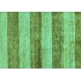 thumbnail image 1 of Ahgly Company Indoor Rectangle Abstract Turquoise Blue Modern Area Rugs, 6' x 9', 1 of 4
