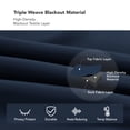 thumbnail image 6 of Deconovo Solid Thermal Insulated Blackout Window Curtains for Living Room (Navy Blue, 42"x84", 2 Panels), 6 of 11