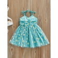 thumbnail image 3 of Txlixc, vestido de princesa para niñas pequeñas, vestido de tirantes sin mangas con estampado de margaritas, vestido informal de verano con tirantes finos y tutú de malla Txlixc  Moda, 3 of 8