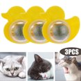 thumbnail image 1 of Pato Gato Lamiendo Bocadillos Giratorio Masticar Juguete Suministros para () Amarillo, 1 of 5