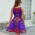 thumbnail image 6 of Aladdin's Magic Lamp Dress Fashion Beach Long Dresses Female Party Printed Sundress, 6 of 7