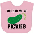 thumbnail image 3 of Inktastic You Had Me at Pickles Boys or Girls Baby Bib, 3 of 4