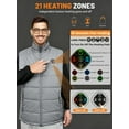 thumbnail image 6 of Heated Vest for Men and Women With 2 Pcs 20000mah Battery Included,21 Zone Heated Vest,Suitable for Camping,Hiking,and Other Outdoor Activities., 6 of 7