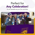 thumbnail image 5 of Northern Iowa Panthers 6' College Sports Printed Table Throw - NCAA Licensed - Polyester Draped - School Tablecloth (Purple), 5 of 5