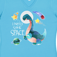 thumbnail image 4 of Inktastic I Need Some Space Dinosaur Astronaut with Stars and Planet Women's V-Neck T-Shirt, 4 of 5