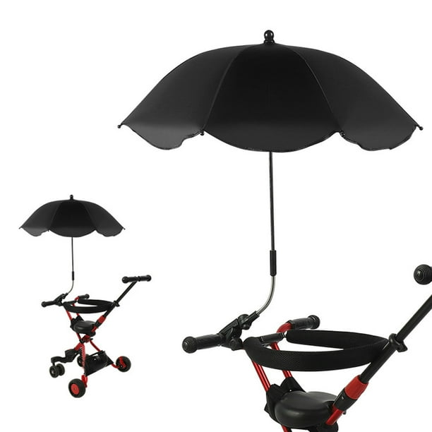 Sombrilla Para Cochecito De Bebé, Paraguas Portátil Ajustable De 360 grados, Fuerte Resistencia Al Viento Con Clip Para Silla Plegable