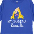 thumbnail image 4 of Inktastic Grandma Loves Me Girls Giraffe Granddaughter Girls Long Sleeve Toddler T-Shirt, 4 of 5