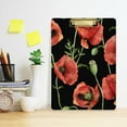 thumbnail image 6 of FMSHPON Poppies Flowers Clipboard Hardboard Wood Nursing Clip Board and Pull for Standard A4 Letter 13x9 inches, 6 of 8