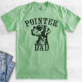 thumbnail image 2 of Pointer Dad T-shirt, Unisex Men's Shirt, German Shorthaired Pointer GSP Owner, Best Dog Dad Gift, Heather Apple Green, Medium, 2 of 6