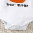 thumbnail image 5 of Kogui My 1st Halloween Baby Boy Outfit My First Halloween Baby Boy Outfit Long Sleeve Pumpkin Romper Pants Set with Hat Newborn Boy Fall Clothes Size 3 6 Months (White,3-6 Months), 5 of 8