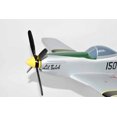 thumbnail image 4 of 47th Fighter Squadron P-51 Mustang Model, Mahogany, 1/25 (15"X18") Scale, WWII, North American, 4 of 7