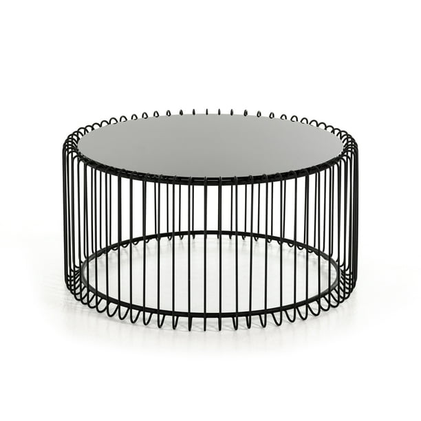 Contemporary Black Round Coffee Table Contemporary Black Round Coffee Table