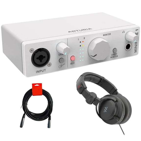 Interfaz de audio Arturia MiniFuse 1 USB-C con audífonos