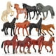 thumbnail image 2 of Juego de juguetes de animales de caballo en miniatura de PVC NikouMX 12 piezas Juguete educativo, 2 of 7