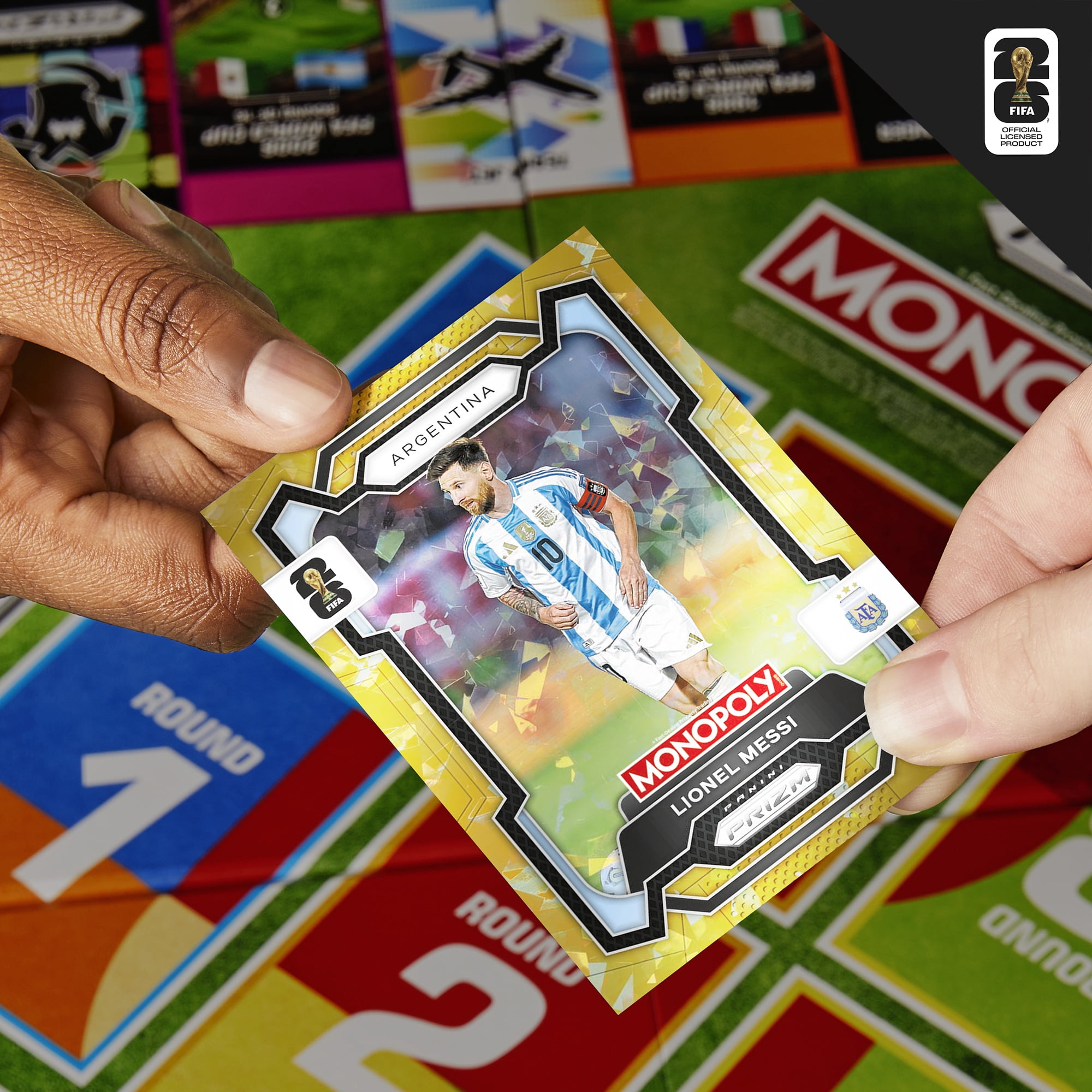 Monopoly Panini Prizm: FIFA World Cup Board Game with Monopoly Panini Prizm Trading Cards