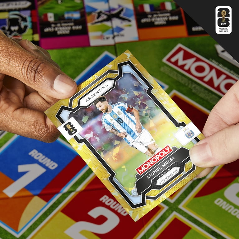 Monopoly Panini Prizm FIFA World Cup Board Game with Trading Cards