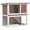 Brown, variant on vidaXL Rabbit Hutch Bunny Cage House with Pull Out Tray Ramp Solid Pine Wood